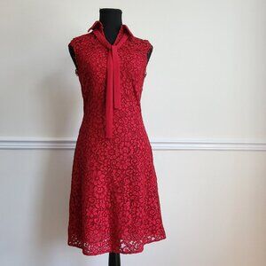 Michael Kors Red Lace Dress, Size 0